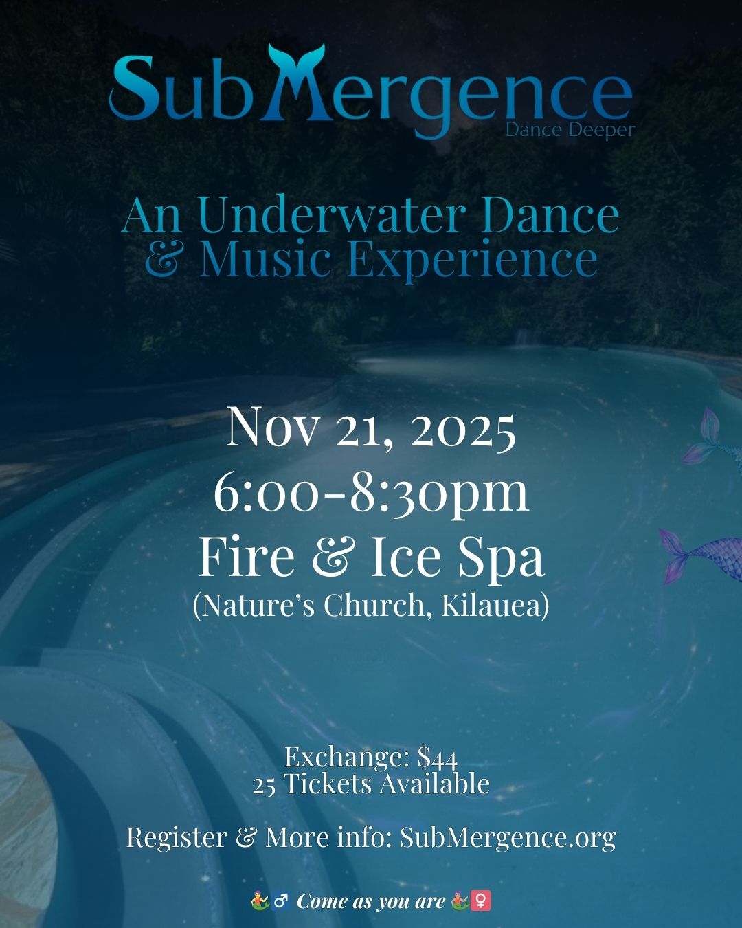 Fire & Ice SubMergence Event Flyer
